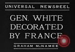 Image of General White France, 1934, second 4 stock footage video 65675042759