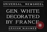 Image of General White France, 1934, second 9 stock footage video 65675042759