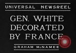 Image of General White France, 1934, second 11 stock footage video 65675042759