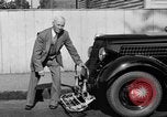 Image of bumper of a car Springfield Massachusetts USA, 1935, second 14 stock footage video 65675042766