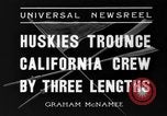 Standbild Washington Husky crew Boat Race Seattle Washington USA, 1936, aus Sekunde 28 historischem Filmmaterial Videoclip 65675042771