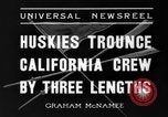 Standbild Washington Husky crew Boat Race Seattle Washington USA, 1936, aus Sekunde 33 historischem Filmmaterial Videoclip 65675042771