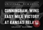 Image of Glenn Cunningham Lawrence Kansas USA, 1936, second 3 stock footage video 65675042777