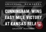 Image of Glenn Cunningham Lawrence Kansas USA, 1936, second 8 stock footage video 65675042777