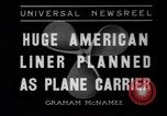 Image of model of a lier New York United States USA, 1936, second 1 stock footage video 65675042779
