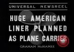 Image of model of a lier New York United States USA, 1936, second 3 stock footage video 65675042779