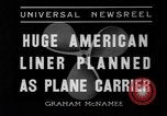 Image of model of a lier New York United States USA, 1936, second 5 stock footage video 65675042779