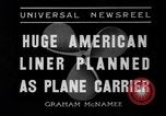 Image of model of a lier New York United States USA, 1936, second 7 stock footage video 65675042779