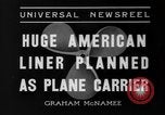 Image of model of a lier New York United States USA, 1936, second 11 stock footage video 65675042779