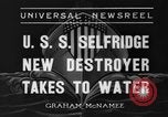 Image of United States Selfridge destroyer Camden New Jersey USA, 1936, second 5 stock footage video 65675042781
