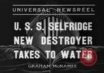 Image of United States Selfridge destroyer Camden New Jersey USA, 1936, second 8 stock footage video 65675042781