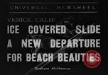 Standbild Eis bedeckten Folie Venice Beach Los Angeles California USA, 1938, aus Sekunde 1 historischem Filmmaterial Videoclip 65675042786