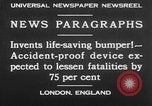 Standbild lebensrettende Auto Stoßfänger Erfindung London England Vereinigtes Königreich, 1930, aus Sekunde 12 historischem Filmmaterial Videoclip 65675042803