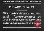 Standbild Kakadus Philadelphia Pennsylvania USA, 1930, aus Sekunde 4 historischem Filmmaterial Videoclip 65675042804