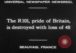 Standbild britische Luftschiff R101 BEAUVAIS FRANKREICH, 1930, aus Sekunde 24 historischem Filmmaterial Videoclip 65675042806