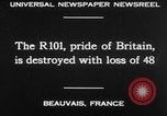 Standbild britische Luftschiff R101 BEAUVAIS FRANKREICH, 1930, aus Sekunde 25 historischem Filmmaterial Videoclip 65675042806