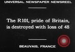 Standbild britische Luftschiff R101 BEAUVAIS FRANKREICH, 1930, aus Sekunde 26 historischem Filmmaterial Videoclip 65675042806