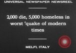 Image of earthquake Melfi Italy, 1930, second 20 stock footage video 65675042810