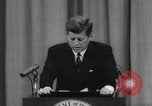 Image of President Kennedy on FDA drug controls Washington DC USA, 1962, second 21 stock footage video 65675042811