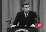 Image of President Kennedy on FDA drug controls Washington DC USA, 1962, second 25 stock footage video 65675042811