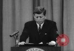 Image of President Kennedy on FDA drug controls Washington DC USA, 1962, second 26 stock footage video 65675042811