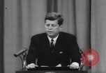 Image of President Kennedy on FDA drug controls Washington DC USA, 1962, second 32 stock footage video 65675042811