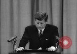 Image of President Kennedy on FDA drug controls Washington DC USA, 1962, second 56 stock footage video 65675042811