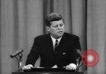 Image of President Kennedy on FDA drug controls Washington DC USA, 1962, second 57 stock footage video 65675042811