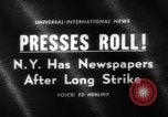 Image of New York newspaper strike ends New York City USA, 1963, second 5 stock footage video 65675042825