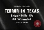 Standbild Charles Whitman Schießereien an der University of Texas Austin Texas USA, 1966, aus Sekunde 21 historischem Filmmaterial Videoclip 65675042878