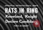 Image of William Fife Knowland United States USA, 1957, second 1 stock footage video 65675042907