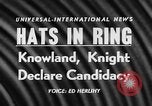 Image of William Fife Knowland United States USA, 1957, second 3 stock footage video 65675042907
