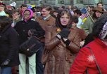 Image of Peace demonstrators march protesting Vietnam War Washington DC USA, 1969, second 15 stock footage video 65675042914