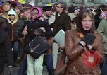 Image of Peace demonstrators march protesting Vietnam War Washington DC USA, 1969, second 16 stock footage video 65675042914