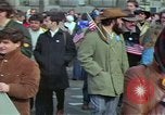 Image of Peace demonstrators march protesting Vietnam War Washington DC USA, 1969, second 18 stock footage video 65675042914