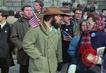 Image of Peace demonstrators march protesting Vietnam War Washington DC USA, 1969, second 20 stock footage video 65675042914
