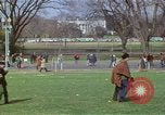 Image of Peace demonstrators march protesting Vietnam War Washington DC USA, 1969, second 25 stock footage video 65675042914