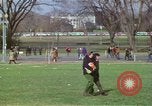 Image of Peace demonstrators march protesting Vietnam War Washington DC USA, 1969, second 28 stock footage video 65675042914