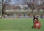 Image of Peace demonstrators march protesting Vietnam War Washington DC USA, 1969, second 29 stock footage video 65675042914