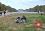 Image of Peace demonstrators march protesting Vietnam War Washington DC USA, 1969, second 44 stock footage video 65675042914
