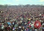 Image of Peace demonstrators march protesting Vietnam War Washington DC USA, 1969, second 52 stock footage video 65675042914