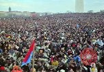 Image of Peace demonstrators march protesting Vietnam War Washington DC USA, 1969, second 58 stock footage video 65675042914