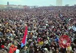 Image of Peace demonstrators march protesting Vietnam War Washington DC USA, 1969, second 60 stock footage video 65675042914