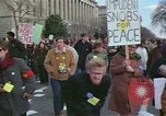 Image of Peace demonstrators protest Vietnam War Washington DC USA, 1969, second 4 stock footage video 65675042915