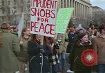 Image of Peace demonstrators protest Vietnam War Washington DC USA, 1969, second 11 stock footage video 65675042915