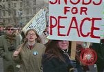 Image of Peace demonstrators protest Vietnam War Washington DC USA, 1969, second 13 stock footage video 65675042915