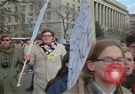 Image of Peace demonstrators protest Vietnam War Washington DC USA, 1969, second 15 stock footage video 65675042915