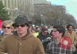 Image of Peace demonstrators protest Vietnam War Washington DC USA, 1969, second 29 stock footage video 65675042915