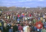 Image of Vietnam war pacifists march Washington DC USA, 1969, second 20 stock footage video 65675042920