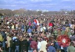 Image of Vietnam war pacifists march Washington DC USA, 1969, second 25 stock footage video 65675042920